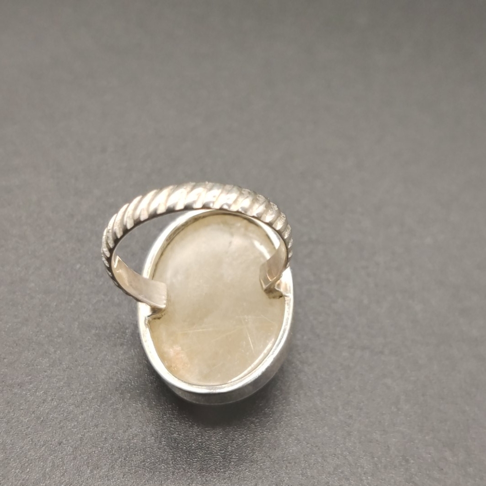 Moon Stone Silver Ring 🌕 - Picture 4 of 7